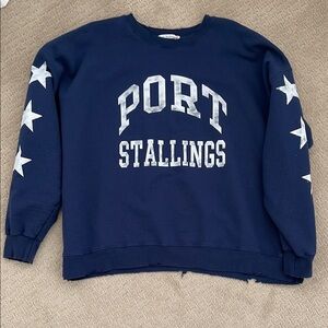 Firstport Lunden & Olivia Port Stallings Sweatshirt. Navy. XXL.